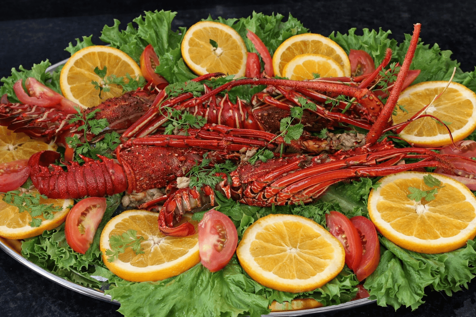 Lagosta no Forno com Molho de Manteiga e Limão